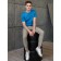 Male T -shirt, size 50, azure color