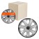Wheel caps 15 "Airline" Joy +", silver-black, carbon, in a set 2 pieces