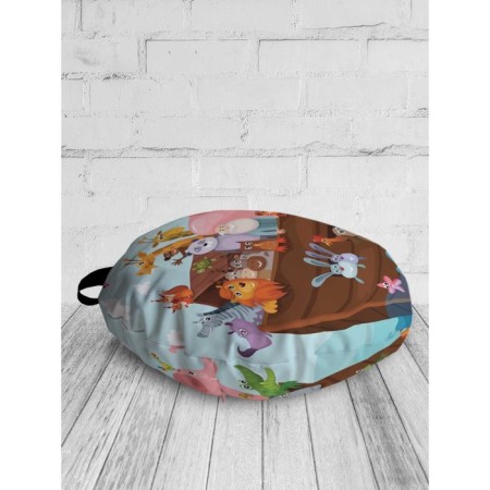 Pillow Siddle "Saved Animals", Decorative, D = 52 cm-1