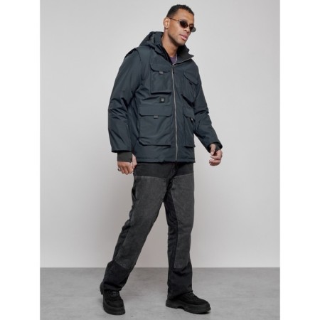 Luy jacket transformer male winter, size 56, dark blue color-2