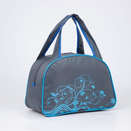 Sports bag with lightning, gray/blue color