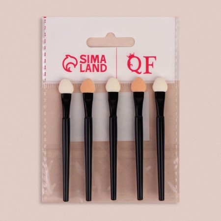 Set of applicators for shadows, 5 pcs, 7.5 cm, black color-4