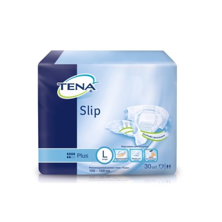 Diapers for adults Tena Slip Plus, size L (100-150 cm), 30 pcs-3