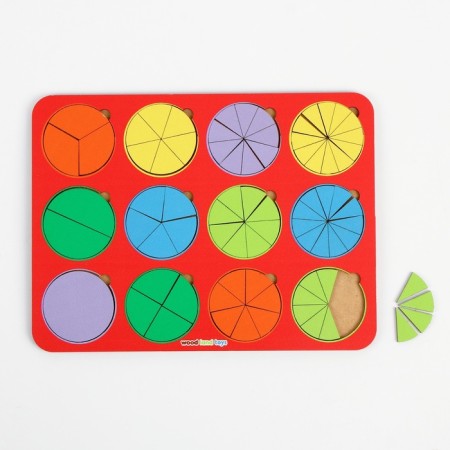 Frame - liner "circles", fractions, 12 pcs., 1 level, mix-2