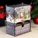 New Year's tea house "Santa Claus and Snowman" 20x15x8.5 cm