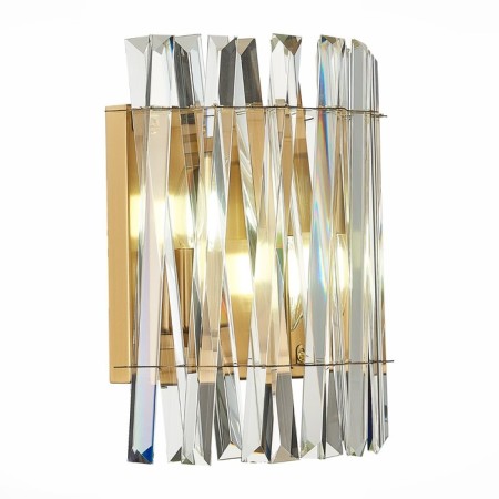 Sconces st. SL1170.301.02. Fabio. 2x40 watts, E14, 25x30 cm, brass color-3