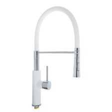 Accoona A4890GG-1 kitchen mixer, single-leaf, brass, white