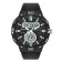 Electronic watch watches, D-4.9 cm, alarm clock, Caledar, silicone strap, black