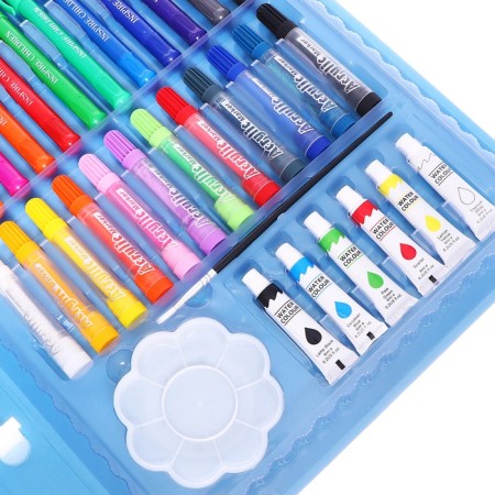 Set for drawing animals blue-7