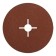 Circle of fibrous grinding bison 35585-125-100, for Ushm, P100, 125 x 22 mm, 5 pcs.