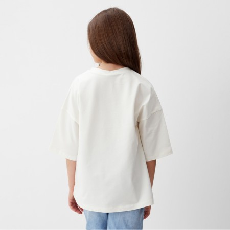T -shirt Children's Minaku Milk color, height 116 cm-4