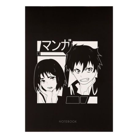 Notepad A5, 40 sheets in a cage on an anime paper clip, cover Cover Cardboard, OFSET block, mix-6
