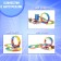 Magic Tracks flexible track, with hook hooks, blue color