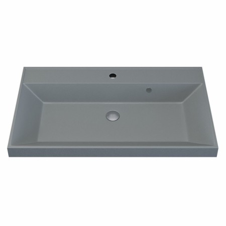 Sink uperwood Classic Quartz 80 cm, quartz, gray matte, platinum-4