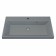 Sink uperwood Classic Quartz 80 cm, quartz, gray matte, platinum