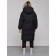 Coat insulated winter female, size 50, black color