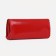 Women's wallet on the button, red color
