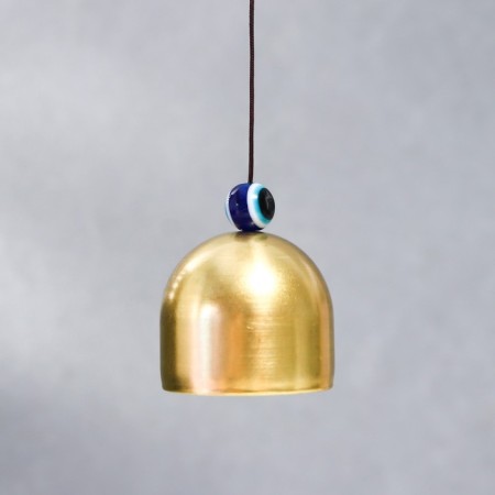 Wind Music Metal "Eagle owl on a branch" from the evil eye 5 bells 44x8x8 cm-4