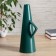VAZ Coramics Table "Beata" with a pen, 3x10x29 cm, green