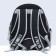 Backpack for carrying animals, laying out, 32 x 84 x 44 cm, black/transparent