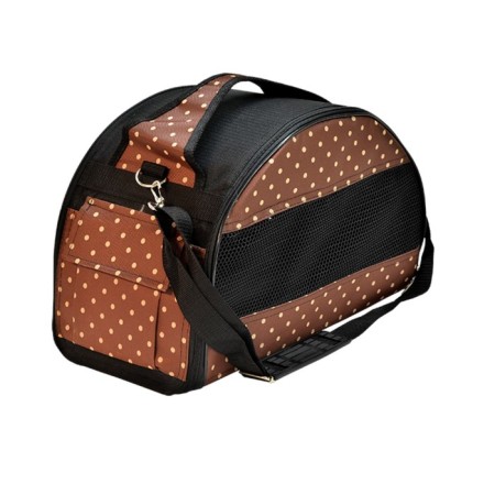 Bag-carrier zoonik Medium semicircular with pockets, 40 x 21 x 25 cm, mix of flowers-3