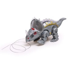 Triceratops dinosaur, works on batteries, mix