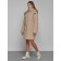 Coat insulated winter female, size 50, color light brown