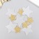 Decor "Star" silver, gold foam glitter 5 and 3 cm (set 10 pcs)