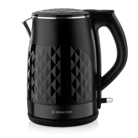 Electric kettle Brayer BR1043BK, Metal, 1.5 l, 2200 W, auto shutdown, black