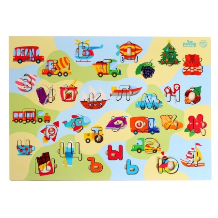 Training board game "Alphabet with coloring"-1