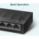 TP-Link LS1005G switch, unmanaged, 5x10/100/1000base-T
