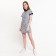 Women's dress, color gray melange, size 52