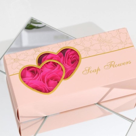 Soap roses, fuchsia, set of 10 pcs.-1