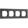 Frame for 4 posts Senso (black, glass Soft-Touch) W0043108
