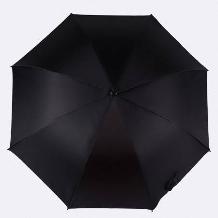 Umbrella - semi -automatic cane "plain", eponge, two -layer, 8 spokes, r = 51 cm, black/red color-4