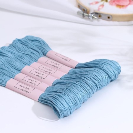 Muline threads, 8 ± 1 m, the color of light blue No. 519-1