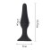 Anal traffic jam, oki-horses, cone, Soft silicone, 10.5 x 2.5 cm, black