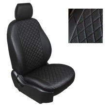 Авточехлы для Volkswagen Jetta, 2011-2018, Ромб , экокожа, набор