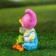 Garden figure "Duckling with a watering can" 10x5.5x16cm