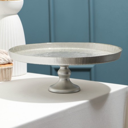 A dish on the leg "Nymphaea's water lifting, glass, d = 28 cm-1