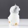 Decorative candle "Snowman", 6 × 5.5 × 11 cm, white