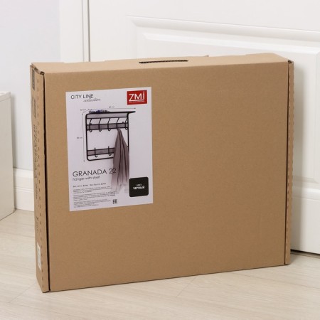Ban with the Granada 22 shelf, 60 × 22 × 58 cm, black color-4