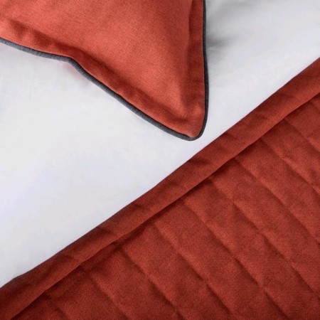 Set "Ibiza": a bedspread 160 x 220 cm, pillowcases 40 x 40 cm - 2 pcs, terracotta-3