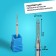 Diamond milling cutter for the Igla manicure, medium grain, 1.2 × 10 mm, in a plastic case