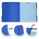 Notebook A5+, 48 sheets in the Erichkrause "Folderbook", removable plastic cover, elastic bands, offset unit, white 100%, blue