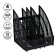 Capital, vertical, line, 4 compartments, black