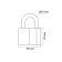 Castle of hinged Marlok VS-2 Al, 60 mm
