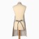 Apron Dilyana strip ts. Brown 62*76 cm, 50% p/e 50% HL