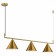 Suspension lamp ST LUCE. SL1007.203.03. Dizzie. 3x40 watts, E27, 110x20x25 cm, brass color