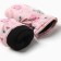 Winter children's mittens minku, light pink color, 18cm